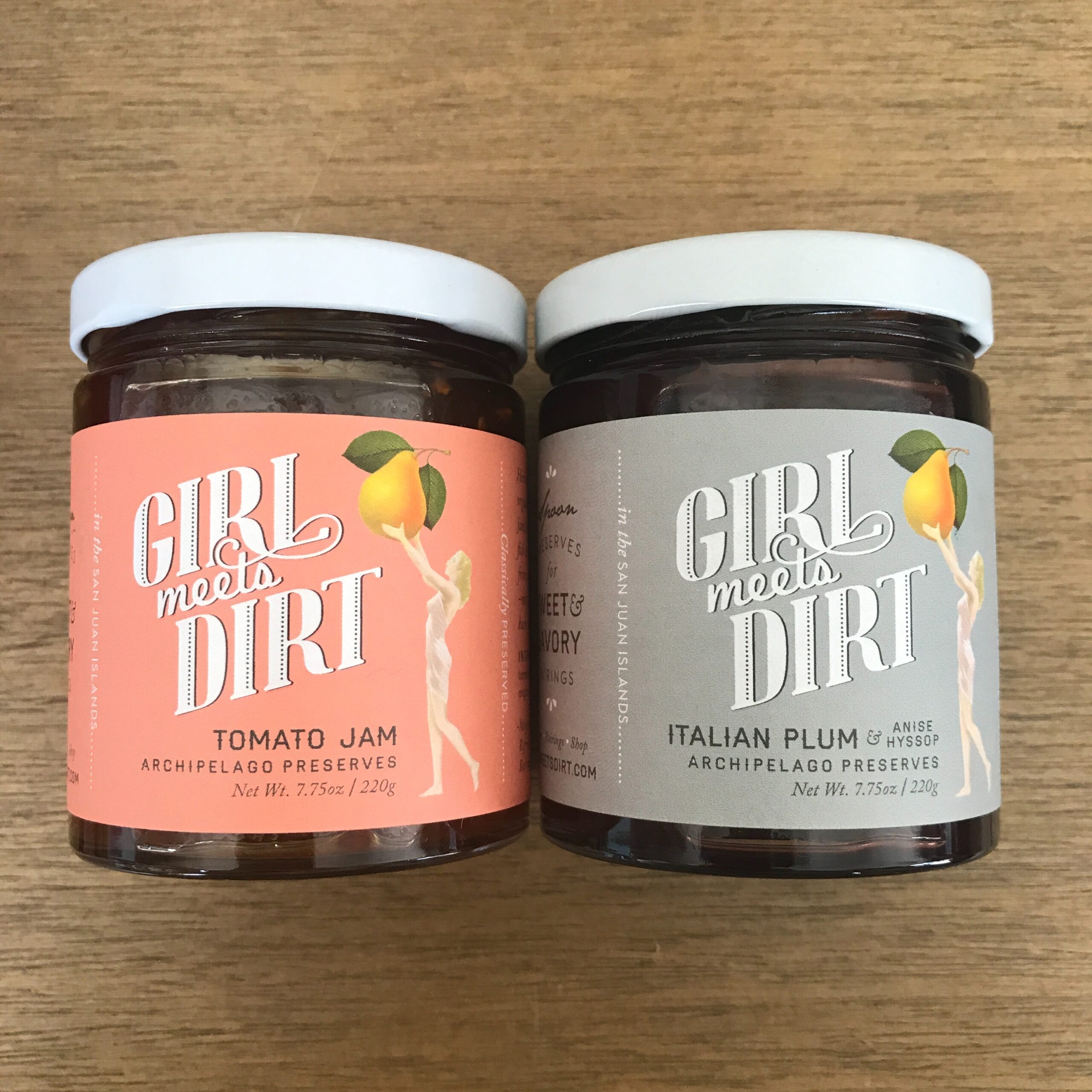 Bottles of Girl Meets Dirt Jam 